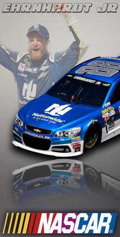 NASCAR (Dale Earnhardt Jr) Themed Custom Cornhole Board Design