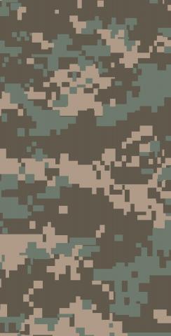 Digital Pixelated Camouflage Themed Custom Cornhole Board Design