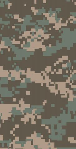 Digital Pixelated Camouflage Themed Custom Cornhole Board Design