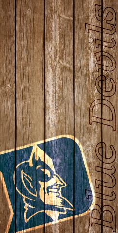 NCAA Wood Slat (Duke Blue Devils) Themed Custom Cornhole Board Design