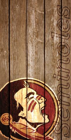 NCAA Wood Slat (Florida State Seminoles) Themed Custom Cornhole Board Design