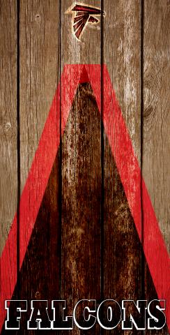 NFL Triangle (Atlanta Falcons) Themed Custom Cornhole Board Design