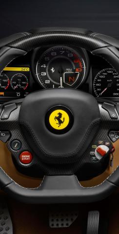 Ferrari Steering Wheel Themed Custom Cornhole Board Design