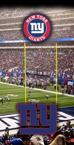 NFL Stadium (New York Giants) Themed Custom Cornhole Board Design