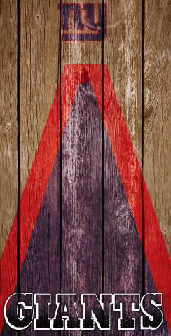 NFL Triangle (New York Giants) Themed Custom Cornhole Board Design