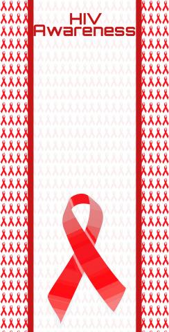 HIV Awareness Themed Custom Cornhole Board Design