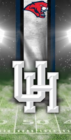 NCAA Field (Houston Cougars) Themed Custom Cornhole Board Design