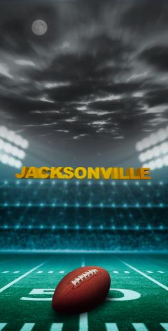 Jacksonville Football Themed Custom Cornhole Board Design
