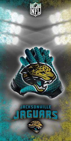NFL Gloves (Jacksonville Jaguars) Themed Custom Cornhole Board Design