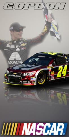 NASCARD (Jeff Gordon) Themed Custom Cornhole Board Design