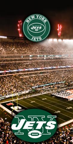 NFL Stadium (New York Jets) Themed Custom Cornhole Board Design