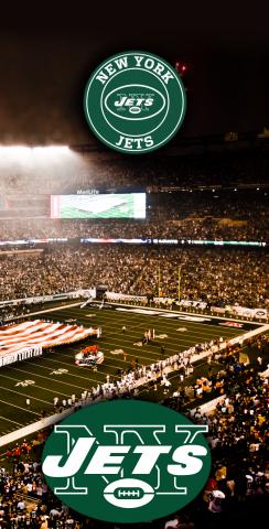 NFL Stadium (New York Jets) Themed Custom Cornhole Board Design