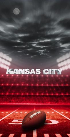 Kansas City Football Themed Custom Cornhole Board Design