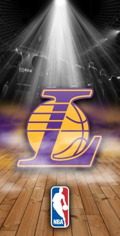 NBA Team (Los Angeles Lakers) Themed Custom Cornhole Board Design