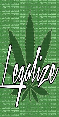 Legalize Marijuana Themed Custom Cornhole Board Design
