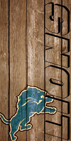 NFL Wood Slat (Detroit Lions) Themed Custom Cornhole Board Design