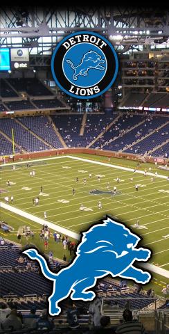 NFL Stadium (Detroit Lions) Themed Custom Cornhole Board Design