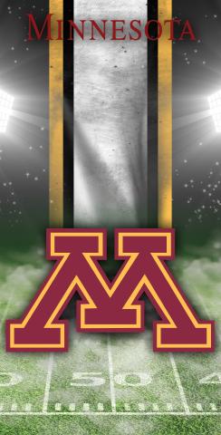 NCAA Field (Minnesota Golden Gophers) Themed Custom Cornhole Board Design
