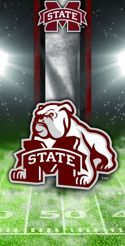 NCAA Field (Mississippi State Bulldogs) Themed Custom Cornhole Board Design