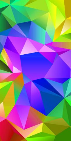 Multi Colored Prism Background Themed Custom Cornhole Board Design