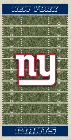 NFL Field (New York Giants) Themed Custom Cornhole Board Design