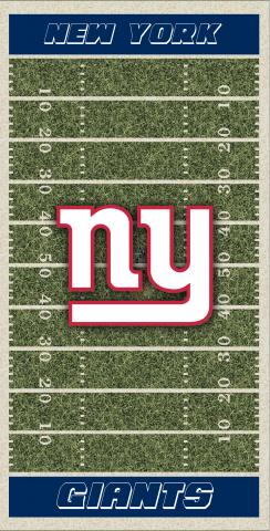 NFL Field (New York Giants) Themed Custom Cornhole Board Design