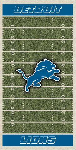 NFL Field (Detroit Lions) Themed Custom Cornhole Board Design