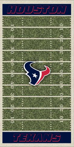 NFL Field (Houston Texans) Themed Custom Cornhole Board Design