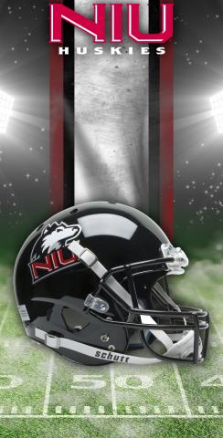NCAA Field (Northern Illinois Huskies) Themed Custom Cornhole Board Design