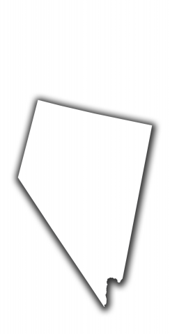 White Nevada Themed Custom Cornhole Board Design