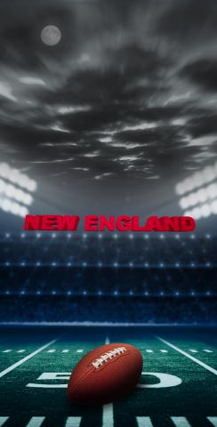 New England Football Themed Custom Cornhole Board Design