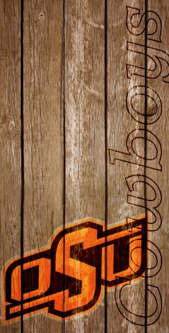 NCAA Wood Slat (Oklahoma State Cowboys) Themed Custom Cornhole Board Design