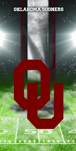 NCAA Field (Oklahoma Sooners) Themed Custom Cornhole Board Design