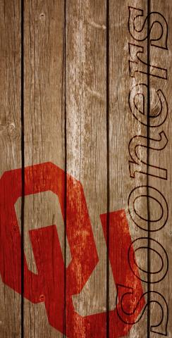 NCAA Wood Slat (Oklahoma Sooners) Themed Custom Cornhole Board Design