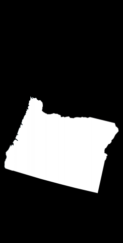 Black Oregon Themed Custom Cornhole Board Design