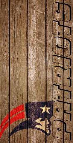 NFL Wood Slat (New England Patriots) Themed Custom Cornhole Board Design