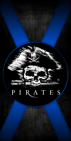 Pirate Theme 2 Blue Cornhole Board Design