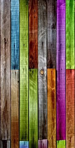 Rainbow Wood Slat Background