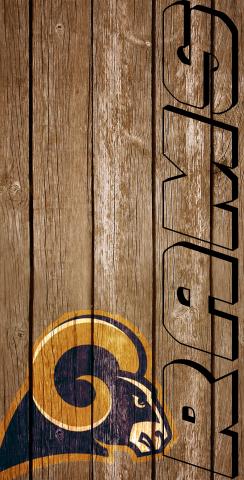 NFL Wood Slat (St Louis Rams) Themed Custom Cornhole Board Design