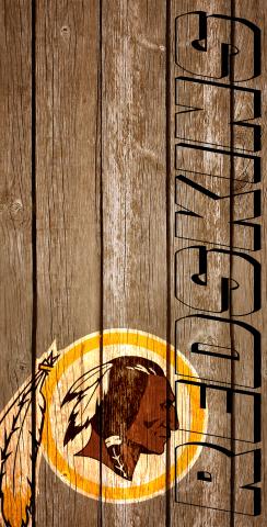 NFL Wood Slat (Washington Redskins) Themed Custom Cornhole Board Design