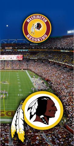 NFL Stadium (Washington Redskins) Themed Custom Cornhole Board Design