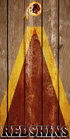 NFL Triangle (Washington Redskins) Themed Custom Cornhole Board Design