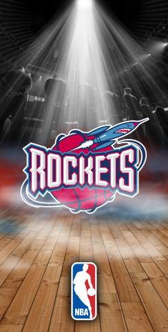 NBA Team (Houston Rockets 2) Themed Custom Cornhole Board Design