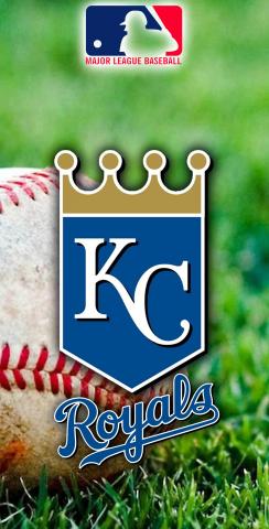 MLB (Kansas City Royals) Themed Custom Cornhole Board Design