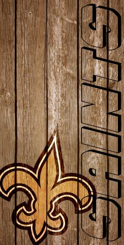 NFL Wood Slat (New Orleans Saints) Themed Custom Cornhole Board Design