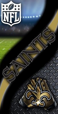 NFL 2 (New Orleans Saints) Themed Custom Cornhole Board Design