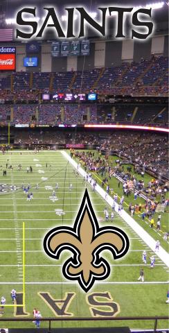 NFL Stadium (New Orleans Saints) Themed Custom Cornhole Board Design