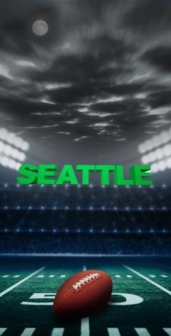 Seattle Football Themed Custom Cornhole Board Design