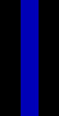 Simple Blue Line Themed Custom Cornhole Board Design