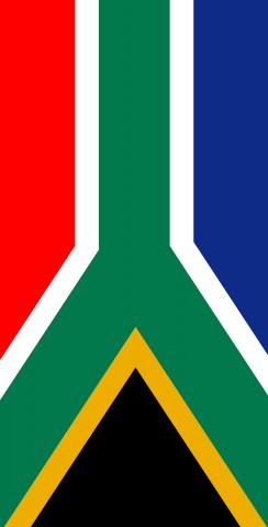 South Africa National Flag Themed Custom Cornhole Board Design